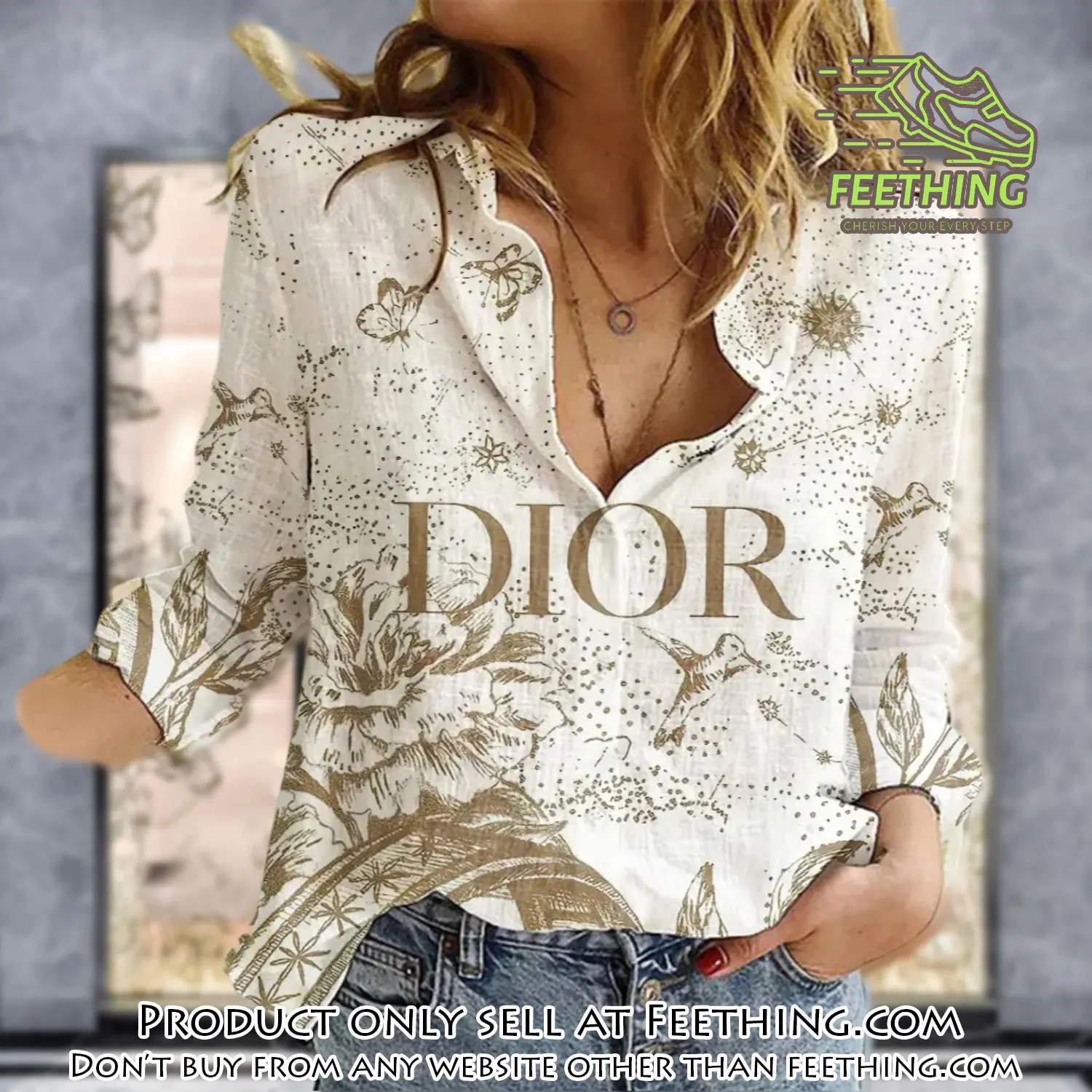 Dior luxury women casual shirt linen shirt wcs1026 ft5307669
